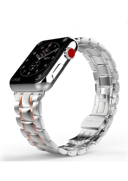 Paslanmaz Çelik Kayış Apple Watch Uyumlu Band Kelebek Metal Bağlantı Bilezik Band IWatch Uyumlu | Watch Uyumlu Bands (Yurt Dışından) fiyatları