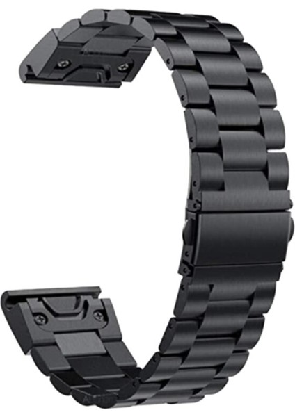 Garmin Fenix 5 Artı Watch Band Askı Izle Hızlı Yayın Paslanmaz Çelik Bilek Bandı Kayışı Siyah | Watch Bandss (Yurt Dışından)