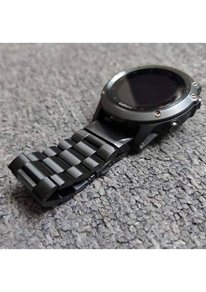 Garmin Fenix 5 Artı Watch Band Askı Izle Hızlı Yayın Paslanmaz Çelik Bilek Bandı Kayışı Siyah | Watch Bandss (Yurt Dışından)