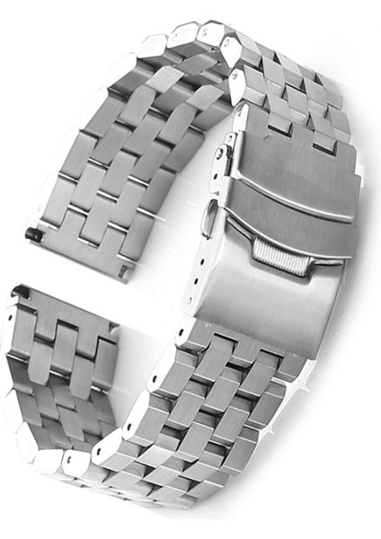 Paslanmaz Çelik Saat Kayışı Bilezik Kadın Erkek Katı Metal Fırçalı Watch Band Izle Aksesuarları | Bantları Izle (Yurt Dışından)
