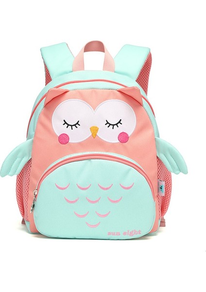 Karikatür Hayvan Bebek Sırt Çantaları Anaokulu Schoolbag Çocuk Sırt Çantası Çocuk Okul Çantaları Kız Erkek Sırt Çantaları (Baykuş) (Yurt Dışından)