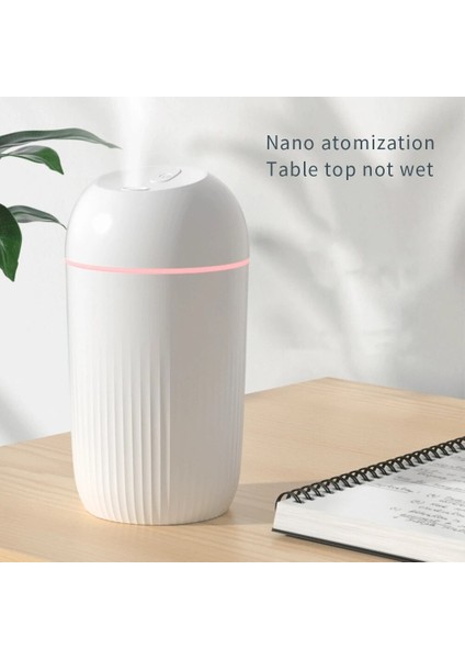 400ML USB Sessiz Hava Nemlendirici Nazik Gece Lambası Aroma Difüzör Sürekli / Aralıklı Sprey 8 12 Saat Için Çalışabilir | Nemlendiriciler (Yurt Dışından) fiyatları