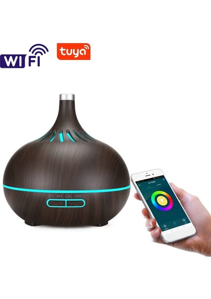 Akıllı Wifi Hava Nemlendirici Uçucu Yağ Difüzörü Ab Fişi ile Çalışır | Nemlendiriciler (Yurt Dışından)