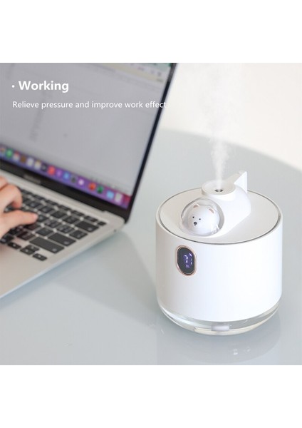 Sevimli Ayı Kablosuz Hava Nemlendirici USB Aromaterapi Difüzör LED Lamba ile 500 ml Taşınabilir Ultrasonik Mist Maker Su Araba Sisleyici | Nemlendiriciler (Yurt Dışından) fırsatları