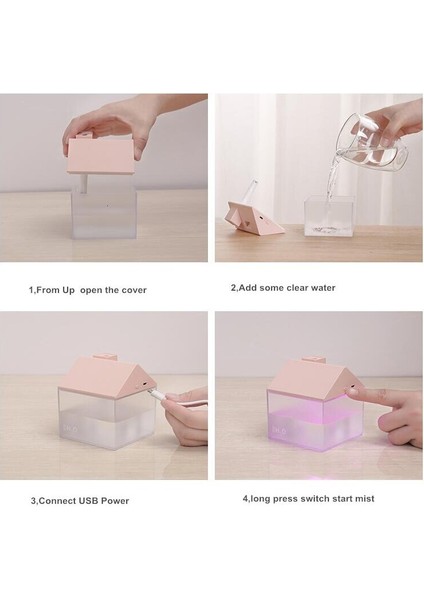 USB House Nemlendirici 250ML Ultrasonik Hava Mist Maker Taşınabilir Aroma Uçucu Yağ Difüzör Renk Gece Lambası Humidificador | Nemlendiriciler (Yurt Dışından) fırsatları
