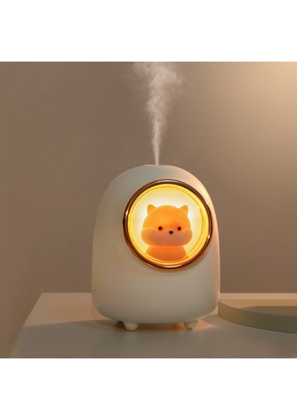 350ML Evaporatif Hava Nemlendirici Kablosuz Uzay Kapsül Sevimli Kedi / LED Gece Lambası ile Küçük Hamster Mist Maker | Nemlendiriciler (Yurt Dışından) modelleri