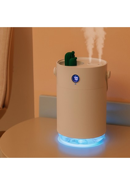 1l Kaktüs Çift Sprey Nemlendirici LCD Dijital Tespit Nem Arıtma Hava Mist Difüzör 7 Renkli LED Işık ile | Nemlendiriciler (Yurt Dışından)