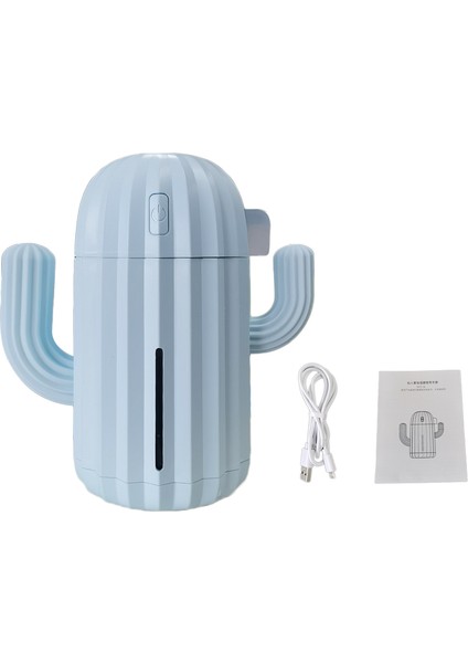 Hava Nemlendirici Ev Ofis Mini Hava Difüzör Kaktüs Tasarım USB Powered 340ML LED Nemlendirici USB Sürüm | Nemlendiriciler (Yurt Dışından) fırsatları
