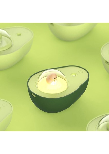 210ML Avokado Nemlendirici Ofis Masaüstü Yatak Odası USB Gece Lambası Su Difüzör Dropshipping | Nemlendiriciler (Yurt Dışından)