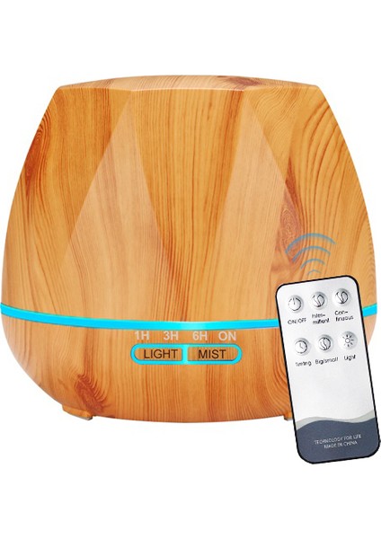 500 ml Uzaktan Kumanda Hava Nemlendirici Uçucu Yağ Difüzör Humidificador Mist Maker LED Aroma Difüzör Aromaterapi | Nemlendiriciler (Yurt Dışından)