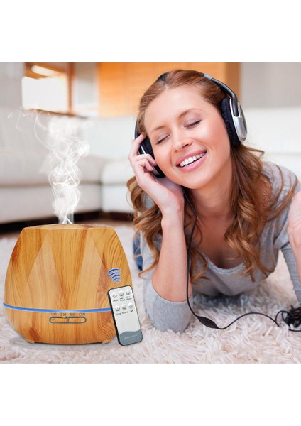 500 ml Uzaktan Kumanda Hava Nemlendirici Uçucu Yağ Difüzör Humidificador Mist Maker LED Aroma Difüzör Aromaterapi | Nemlendiriciler (Yurt Dışından) fırsatları
