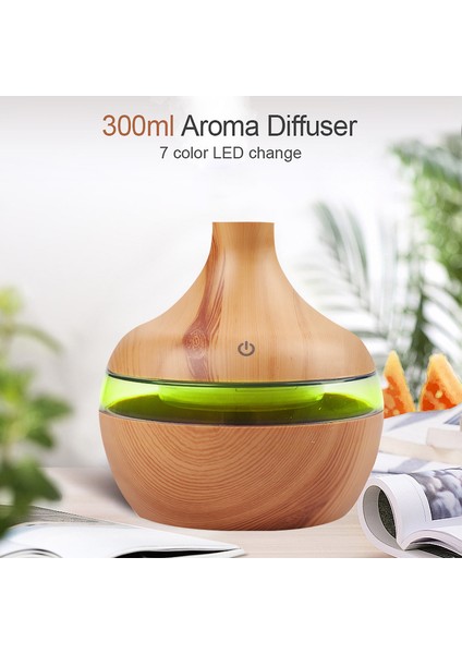 Hava Nemlendirici Ev Temel Aroma Yağı Difüzör Ultrasonik Ahşap Tahıl Mist Makinesi Akıllı Dokunuşlu USB Humidificador | Nemlendiriciler (Yurt Dışından) fiyatları
