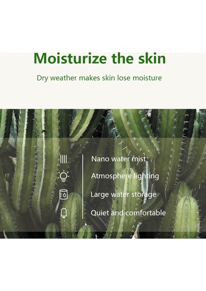 340 ml Hava Nemlendirici Mini Kaktüs Aromaterapi Difüzör Bitki Nemlendirici Ev Şarj Edilebilir Kablosuz Difüzör Soğuk Mist Maker Için | Nemlendiriciler (Yurt Dışından)