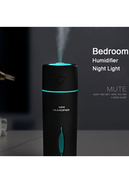 Three Beans Minimalist Hava Nemlendirici USB Mini Araba Hava Spreyi Aroma Uçucu Difüzör LED Gece Lambası ile Mist Maker Hava Arıtma | Nemlendiriciler (Yurt Dışından)