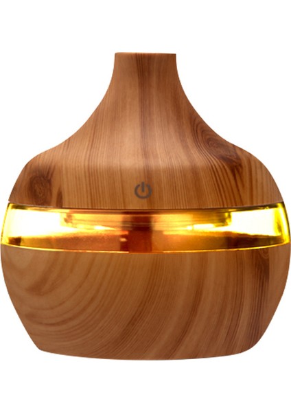 300ML USB Elektrikli Hava Nemlendirici, Ultrasonik Uçucu Yağ Aroma Difüzör, Ahşap Rengi, Otomobil Ev Ofisi Için 7 LED Işıkları | Nemlendiriciler (Yurt Dışından)