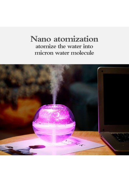 Aroma Lambası ile 500 ml Top Nemlendirici Uçucu Yağ Ultrasonik Elektrikli Aroma Difüzör Mini USB Hava Nemlendirici Sisleyici | Nemlendiriciler (Yurt Dışından) modelleri