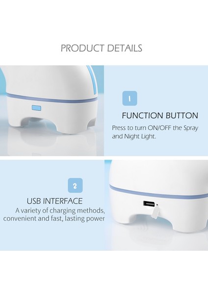 USB Aroma Difüzör Komik Fil Dc 5 V Ultrasonik Uçucu Yağ Difüzör Renk LED Humidificador Taşınabilir Hava Nemlendirici Sisleyici | Nemlendiriciler (Yurt Dışından) fiyatları