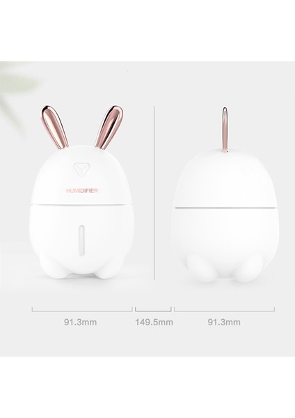300ML Hava Nemlendirici Sevimli Tavşan Ultra Sessiz USB Aroma Uçucu Yağ Difüzör Ofis Araba Humidificador Hava Arıtma Mist Maker | Nemlendiriciler (Yurt Dışından) fiyatları