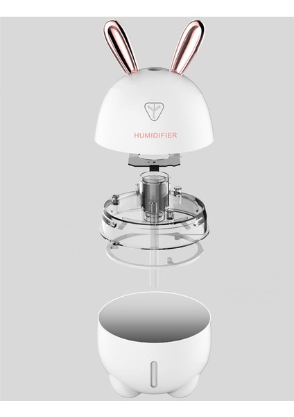 300ML Hava Nemlendirici Sevimli Tavşan Ultra Sessiz USB Aroma Uçucu Yağ Difüzör Ofis Araba Humidificador Hava Arıtma Mist Maker | Nemlendiriciler (Yurt Dışından) fırsatları