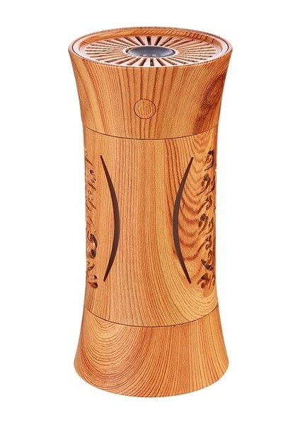 Ahşap Tahıl Ev Hava Nemlendirici USB Ultrasonik Aroma Uçucu Yağ Difüzör 3 In 1 Mini Humidificador LED Lamba Mist Maker ile | Nemlendiriciler (Yurt Dışından)