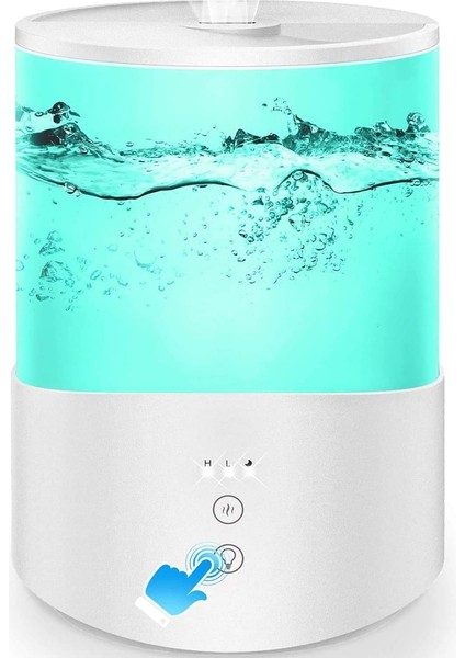 Elektrikli Aroma Nemlendirici Difüzör Yatak Odası Için 2.5l Nemlendirici Büyük Kapasiteli Ev Için Ev Serin Mist Maker 7 Renkli LED Işık | Nemlendiriciler (Yurt Dışından) fiyatları