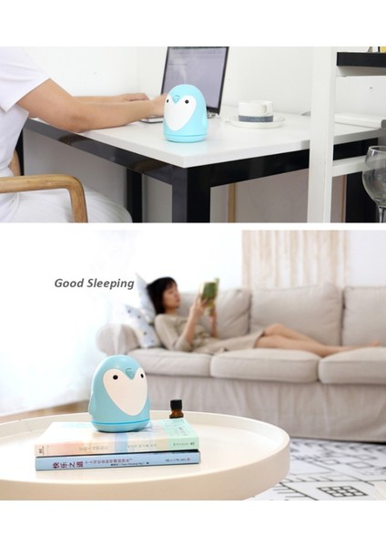 220ML Aroma Nemlendirici Sevimli Penguen USB Hava Difüzör Ev Ofis Araba Mist Maker Için Uçucu Yağ Difüzör | Nemlendiriciler (Mavi) (Yurt Dışından) fiyatları