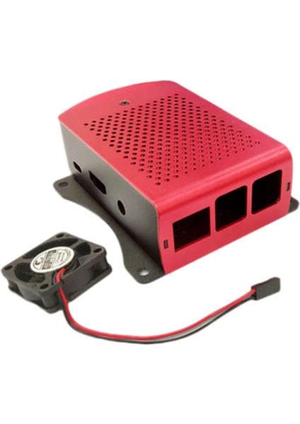 Alüminyum Alaşımlı Bilgisayar Kasası Anakart Kabuğu Fanlı Pı4 Kırmızı Için Soğutucu (Yurt Dışından) fiyatları