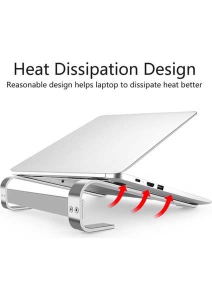 Laptop Standı Alüminyum Bilgisayar Yükseltici Dizüstü Bilgisayarlar Asansör 10-18 Inç Dizüstü Gümüş (Yurt Dışından) fırsatları