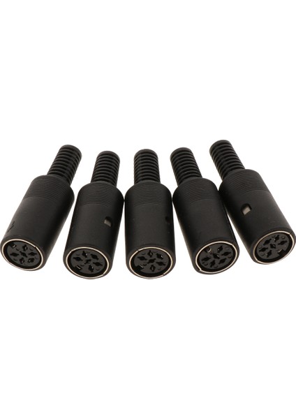Dın 3 4 5 6 7 8 Pinli Dişi Fiş Plastik Saplı Soket Dın Ses Tel 6 Pin (Yurt Dışından)