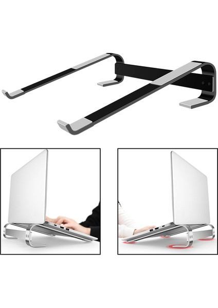 Laptop Standı Alüminyum Bilgisayar Yükseltici Dizüstü Bilgisayarlar Asansör 10-18 Inç Dizüstü - Siyah (Yurt Dışından) indirimleri