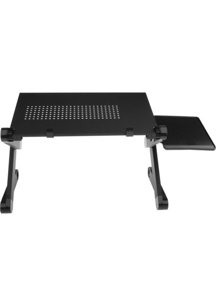 Taşınabilir Katlanır Laptop Ofis Masası Standı Tutucu Yatak Tepsi Soğutma Soğutma Delikli Siyah Standı (Yurt Dışından)