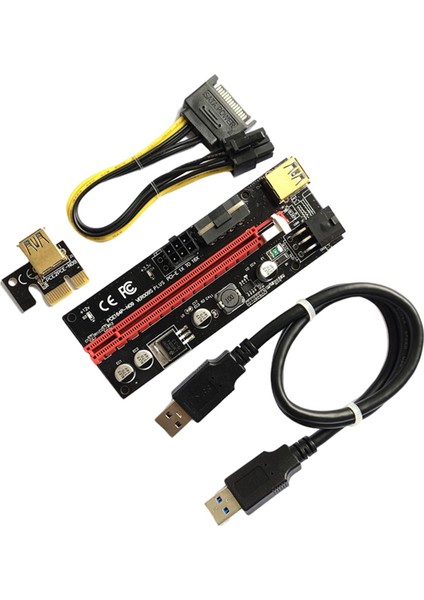Pcıe Rıser Adaptörü Genişletici Madencilik 1X-16X Sürücüsiz Hızlı Veri Iletimi Siyah Kordon (Yurt Dışından) fiyatları