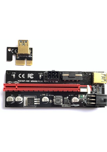 Pcıe Rıser Adaptörü Genişletici Madencilik 1X-16X Sürücüsiz Hızlı Veri Iletimi Siyah Kordon (Yurt Dışından) modelleri
