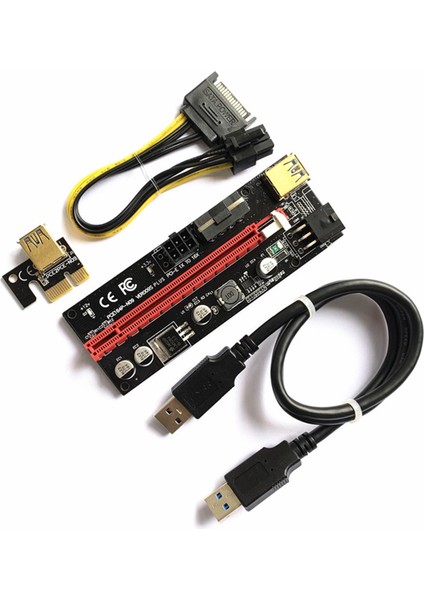 Pcıe Rıser Adaptörü Genişletici Madencilik 1X-16X Sürücüsiz Hızlı Veri Iletimi Siyah Kordon (Yurt Dışından) indirimleri