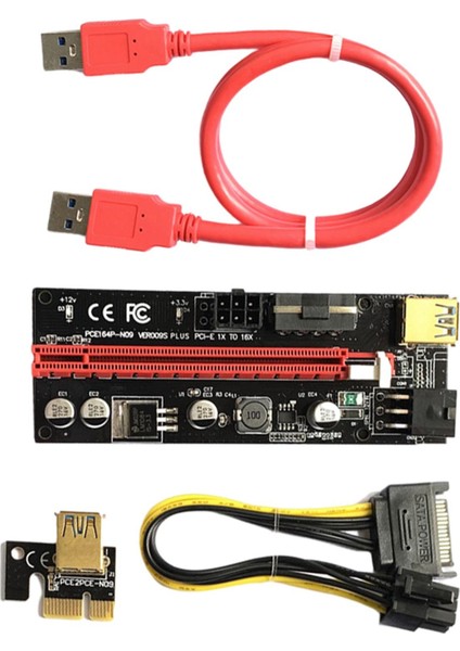Pcıe Rider Adaptörü Genişletici Madencilik 1X-16X Sürücüsiz Hızlı Veri Iletimi Kırmızı Kordon (Yurt Dışından) fırsatları