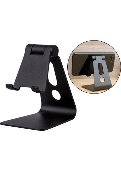 Alüminyum Alaşım Katlanır Telefon Smartphones Siyah Için Cep Telefonu Tutucu Standı (Yurt Dışından) modelleri