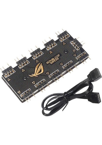 Bilgisayar Fan Rgb Hub Bilgisayar Rgb Hub Rgb Pc Bilgisayar Için Rgb LED Splitter Hub 5 V (Yurt Dışından)