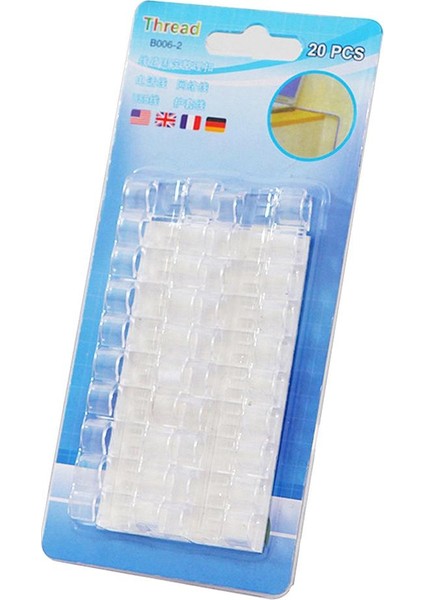 20 Parça Kablo Klipler, Kendinden Yapışkanlı Masaüstü Kablo Organizatör Kordon Sahipleri, Net (Yurt Dışından)