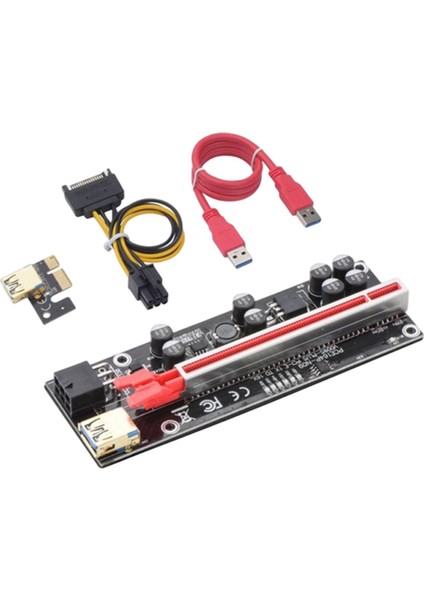 Grafik Kartı Kırmızı Kart Yuvası Kararlı Ver 010S Plus Gpu Madencilik Için Powered Tek Arayüz (Yurt Dışından)