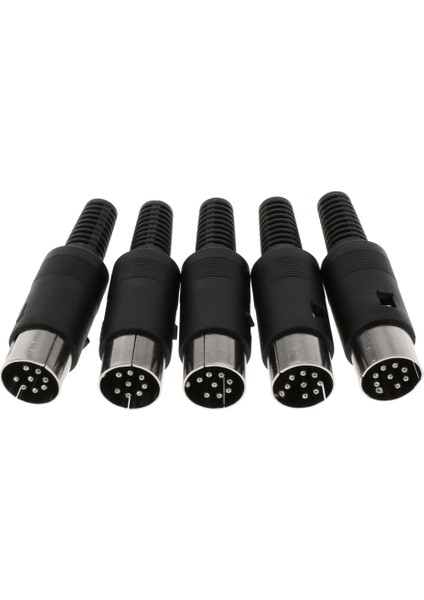 5 Stk. 8 Pol Dın Kablo Bağlayıcı Yuvarlak Konnektör Ses Konnektörü Mıdı Plug 8 Pin (Yurt Dışından)