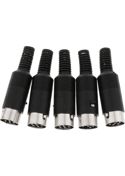 Dın Mini Pin Erkek Fiş Ses Konektörü Klavye / Fare Dıy - Siyah, 6 Pin (Yurt Dışından)