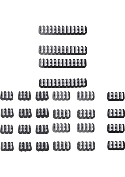 24X Kablo Tarak 24 Pin 8 Pin 6 Pin Pc Fit 3.0-3.6mm Güç Kablosu Kelepçe Siyah (Yurt Dışından)