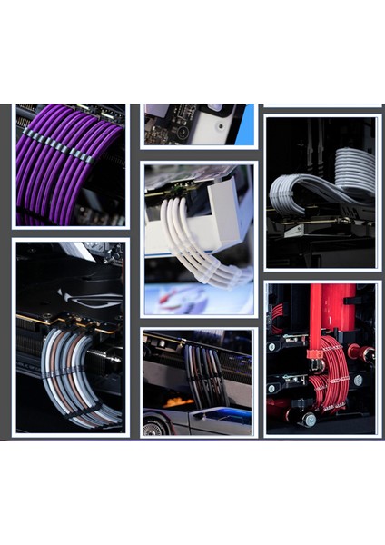 24X Kablo Tarak 24 Pin 8 Pin 6 Pin Pc Fit 3.0-3.6mm Güç Kablosu Kelepçe Siyah (Yurt Dışından) modelleri