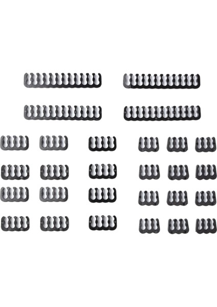 24X Kablo Tarak 24 Pin 8 Pin 6 Pin Pc Fit 3.0-3.6mm Güç Kablosu Kelepçe Siyah (Yurt Dışından) fırsatları