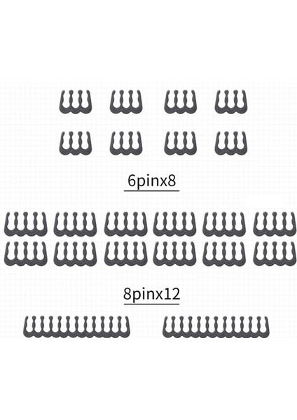 24X Kablo Tarak 24 Pin 8 Pin 6 Pin Pc Fit 3.0-3.6mm Güç Kablosu Kelepçe Siyah (Yurt Dışından) indirimleri