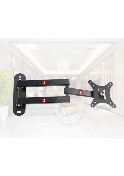 Tv Duvar Montajı Eklemli LCD Monitör Braketi Çoğu 10-26 Inç Tv Için Döner (Yurt Dışından) fırsatları