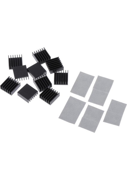 10 Parça Grafik Kartı Radyatör Soğutucu Pad Değiştirme 14X14X6MM Siyah (Yurt Dışından) fiyatları