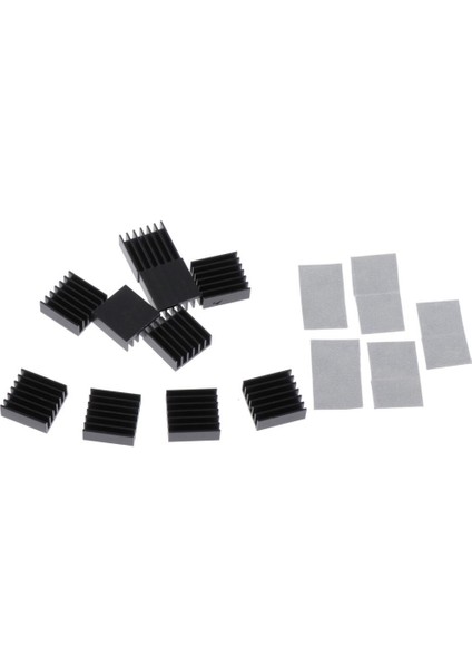 10 Parça Grafik Kartı Radyatör Soğutucu Pad Değiştirme 14X14X6MM Siyah (Yurt Dışından) modelleri