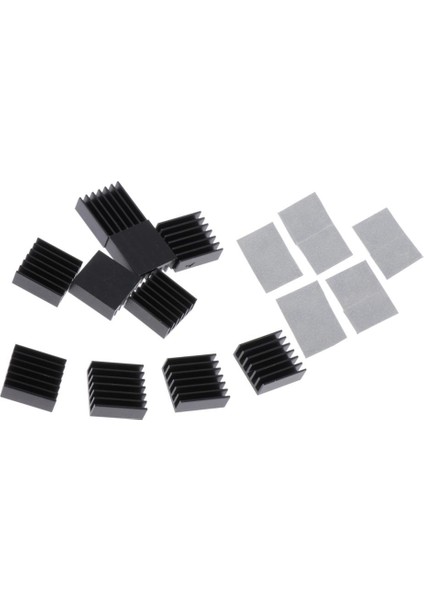 10 Parça Grafik Kartı Radyatör Soğutucu Pad Değiştirme 14X14X6MM Siyah (Yurt Dışından) fırsatları