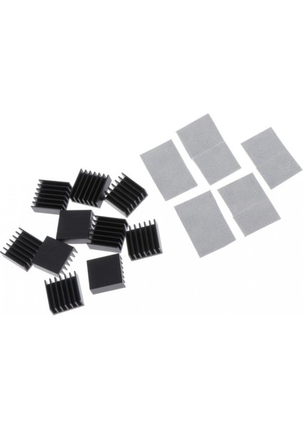 10 Parça Grafik Kartı Radyatör Soğutucu Pad Değiştirme 14X14X6MM Siyah (Yurt Dışından) indirimleri